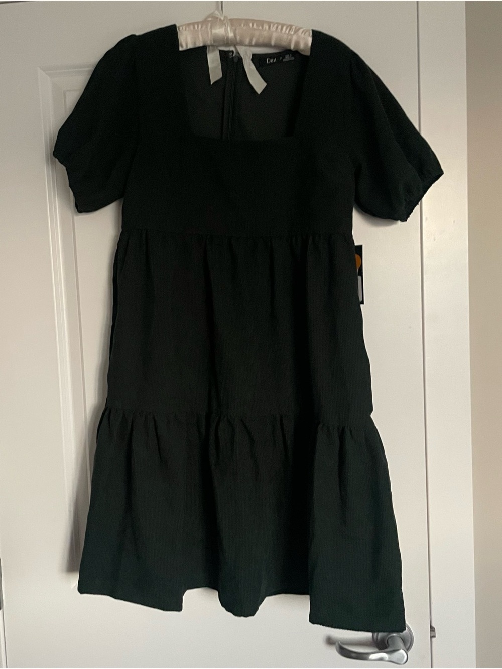 dark green corduroy dress, brand new with tags